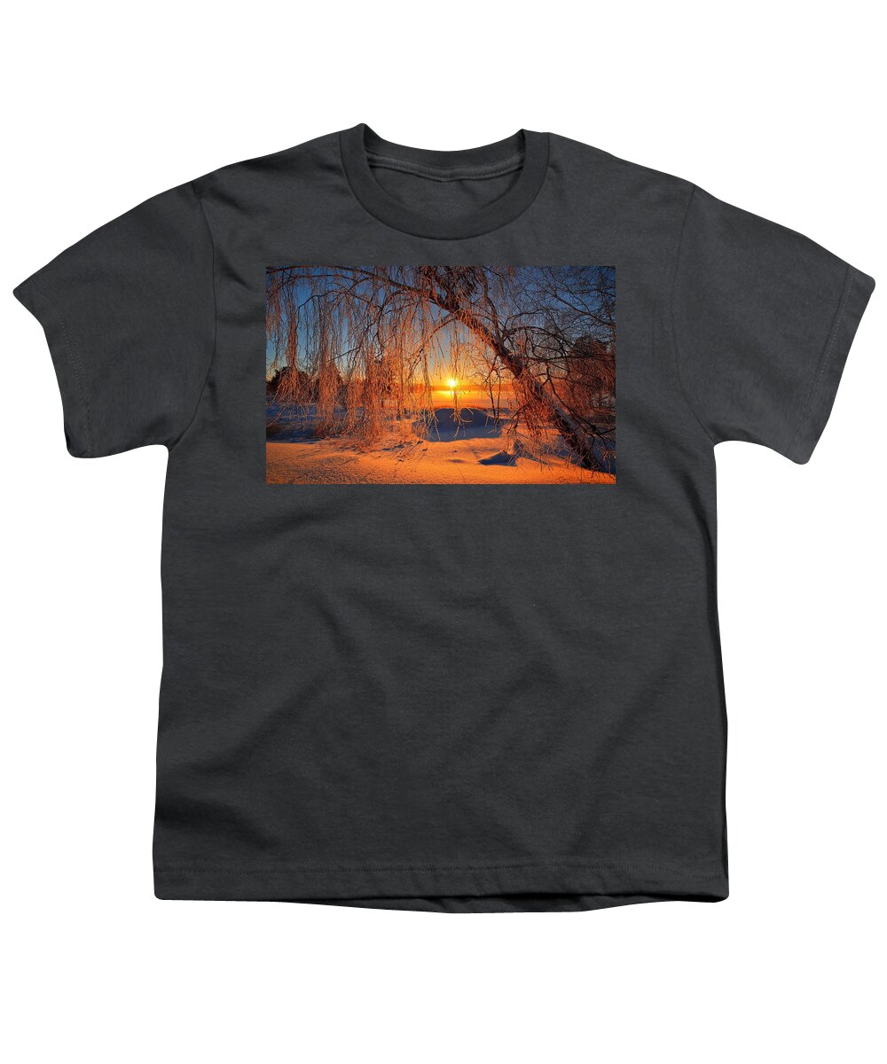 Winter Youth T-Shirt featuring the digital art Winter #58 by Super Lovely