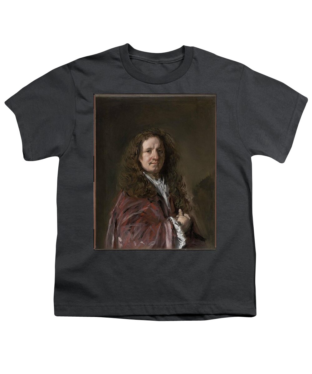 Portrait Of A Man About 1665 Frans Hals (dutch Youth T-Shirt featuring the painting Portrait of a Man #7 by MotionAge Designs