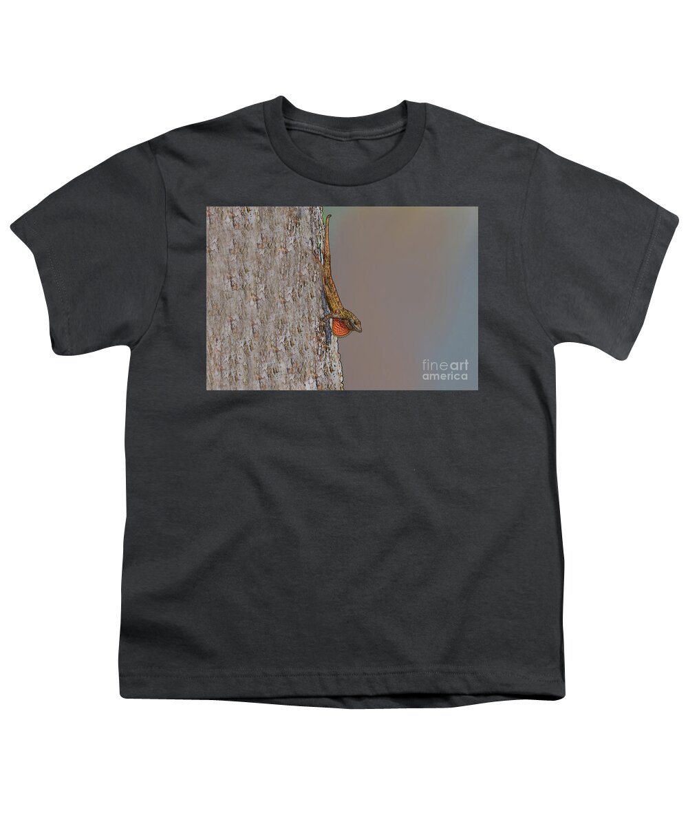 Brown Anole Youth T-Shirt featuring the photograph 80- Brown Anole by Joseph Keane