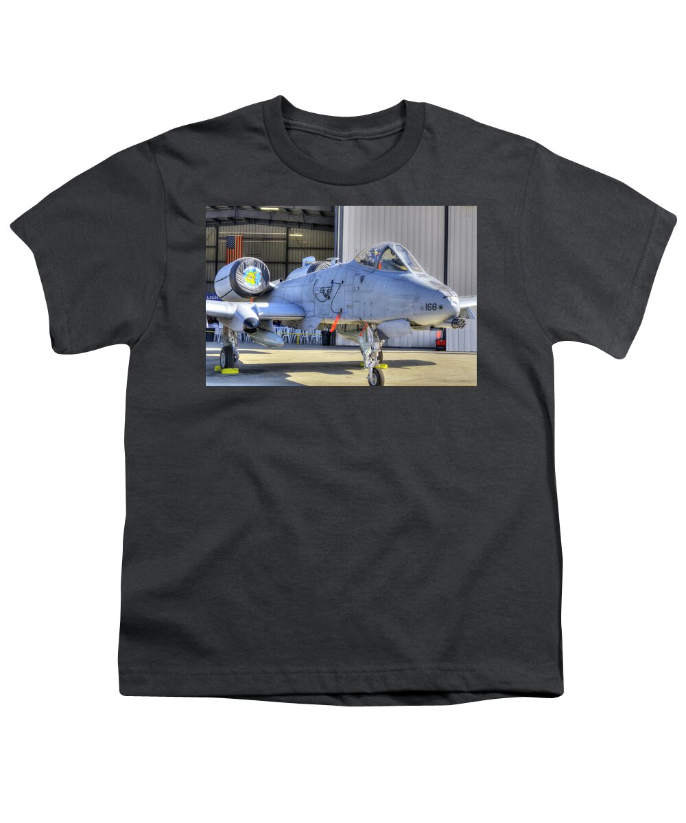 A-10 Airshow Youth T-Shirt featuring the photograph A-10 Thunderbolt by Joe Palermo