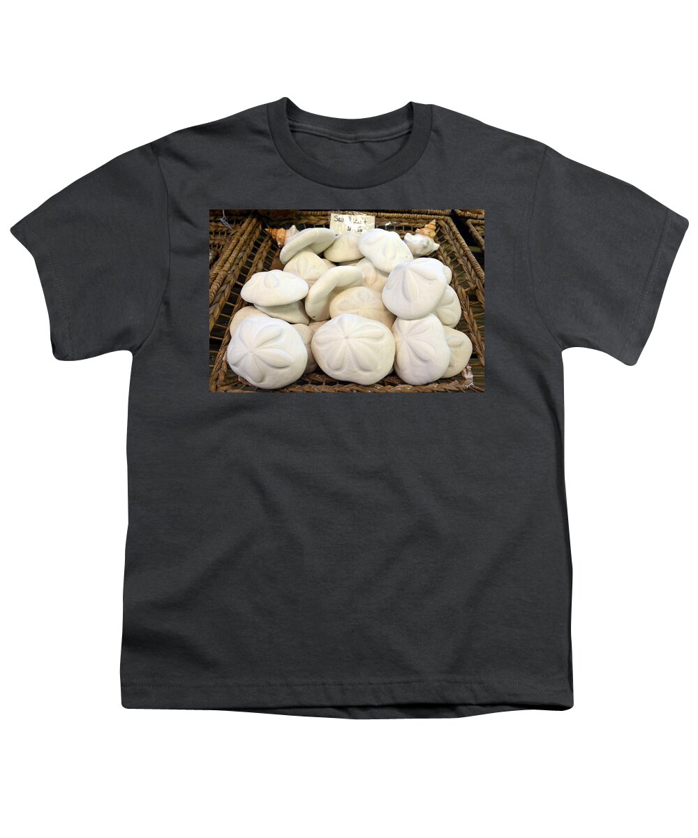 Sea Biscuits Youth T-Shirt featuring the photograph A Basket of Sea Biscuits by Carla Parris