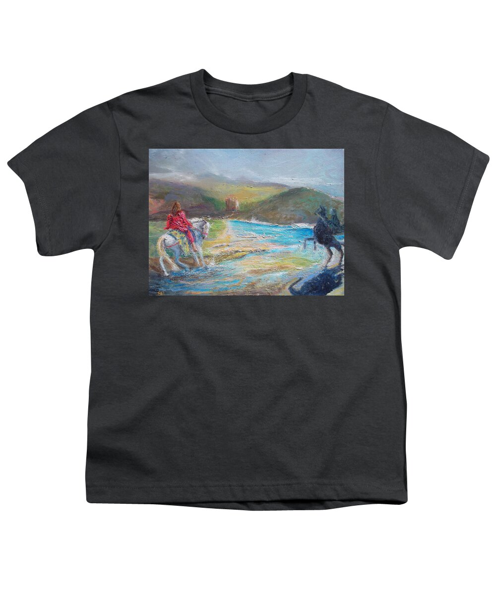 Symbolic Youth T-Shirt featuring the painting A Ghost Upon Your Path by Susan Esbensen