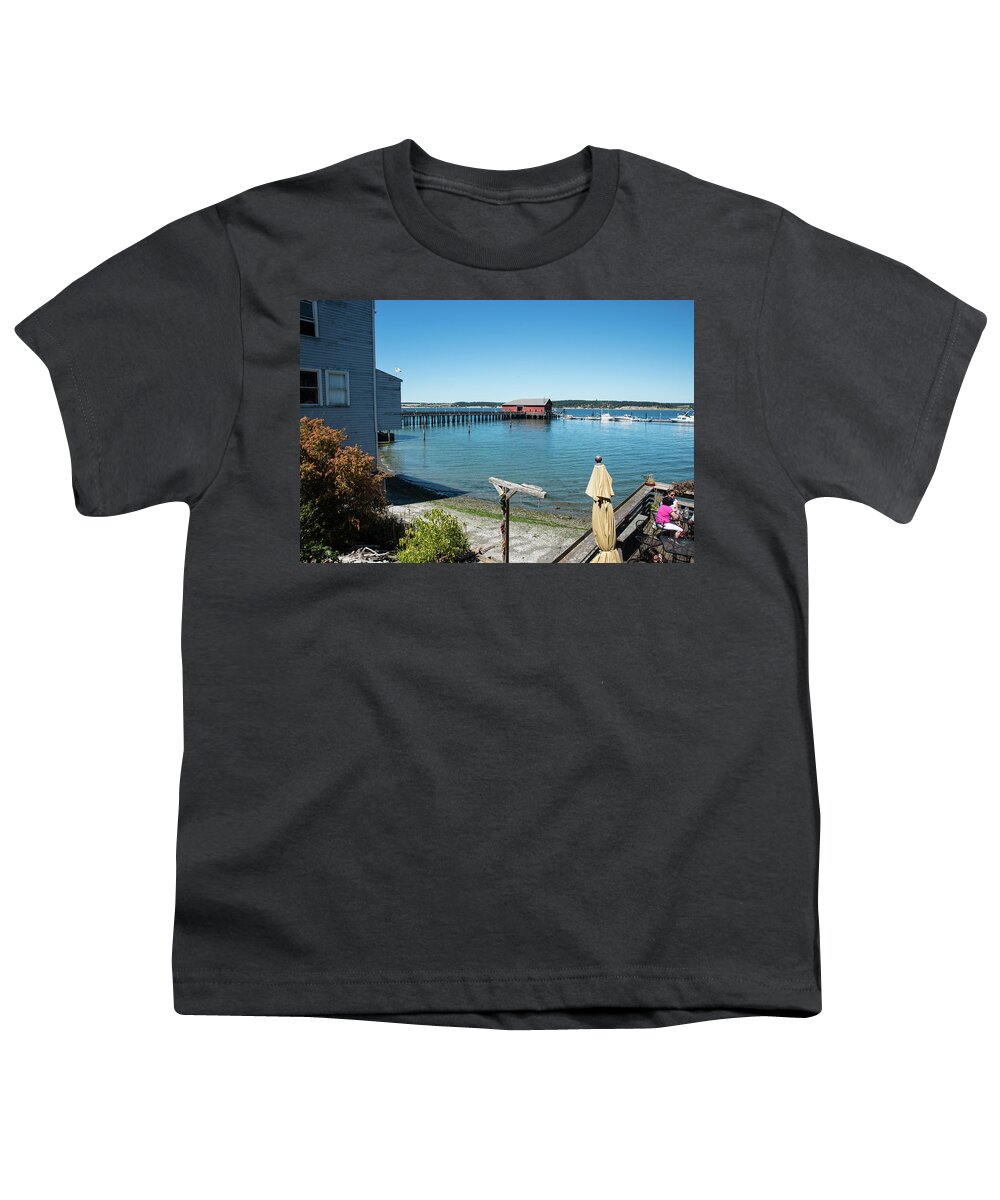 Sailors Youth T-Shirt featuring the photograph A Glass of Wine by Tom Cochran