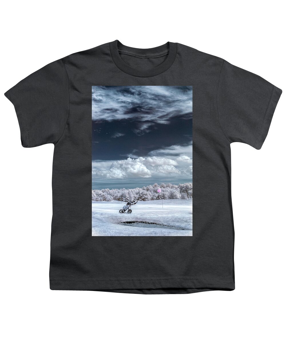 Ir Photography Youth T-Shirt featuring the photograph A Golf Course In Infrared by Guy Whiteley
