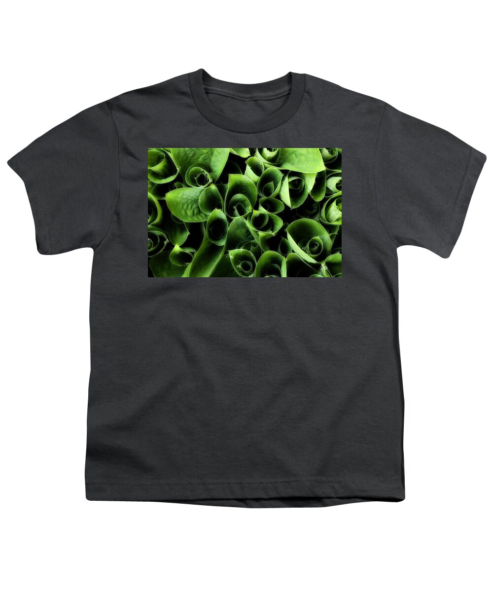 Green Flower Petals Youth T-Shirt featuring the photograph A New Season Unfolding by Mike Eingle