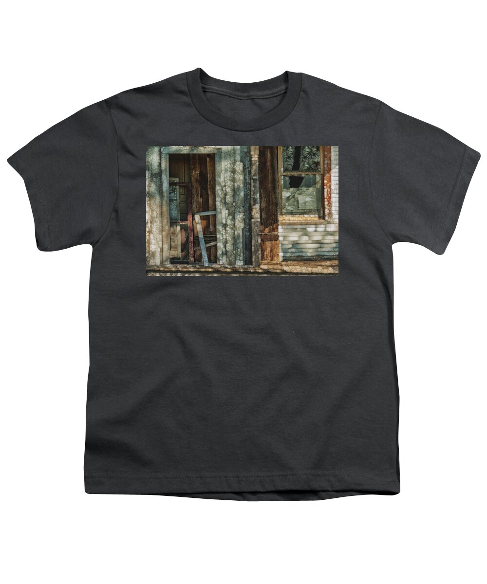Landscape Youth T-Shirt featuring the painting Abandoned by Jack Zulli