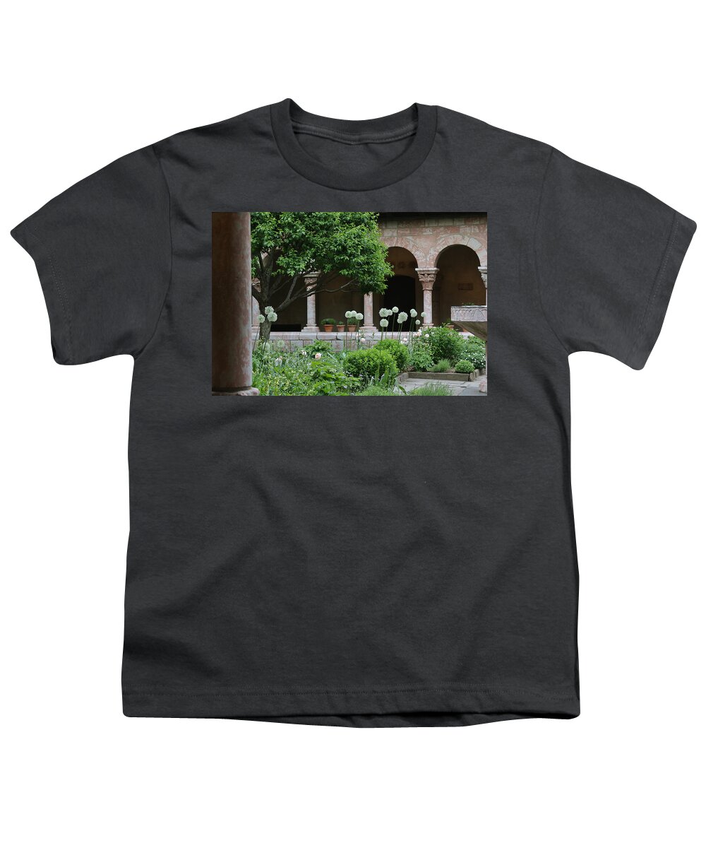 Card Youth T-Shirt featuring the digital art Abbey in Spring by Yvonne Wright