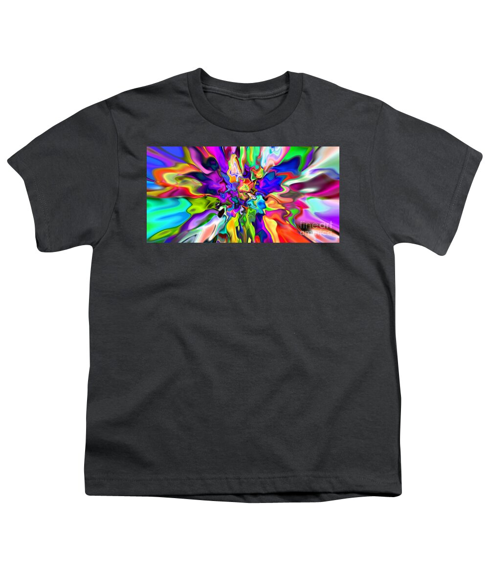 Abstract Youth T-Shirt featuring the digital art Abstract 373 by Rolf Bertram