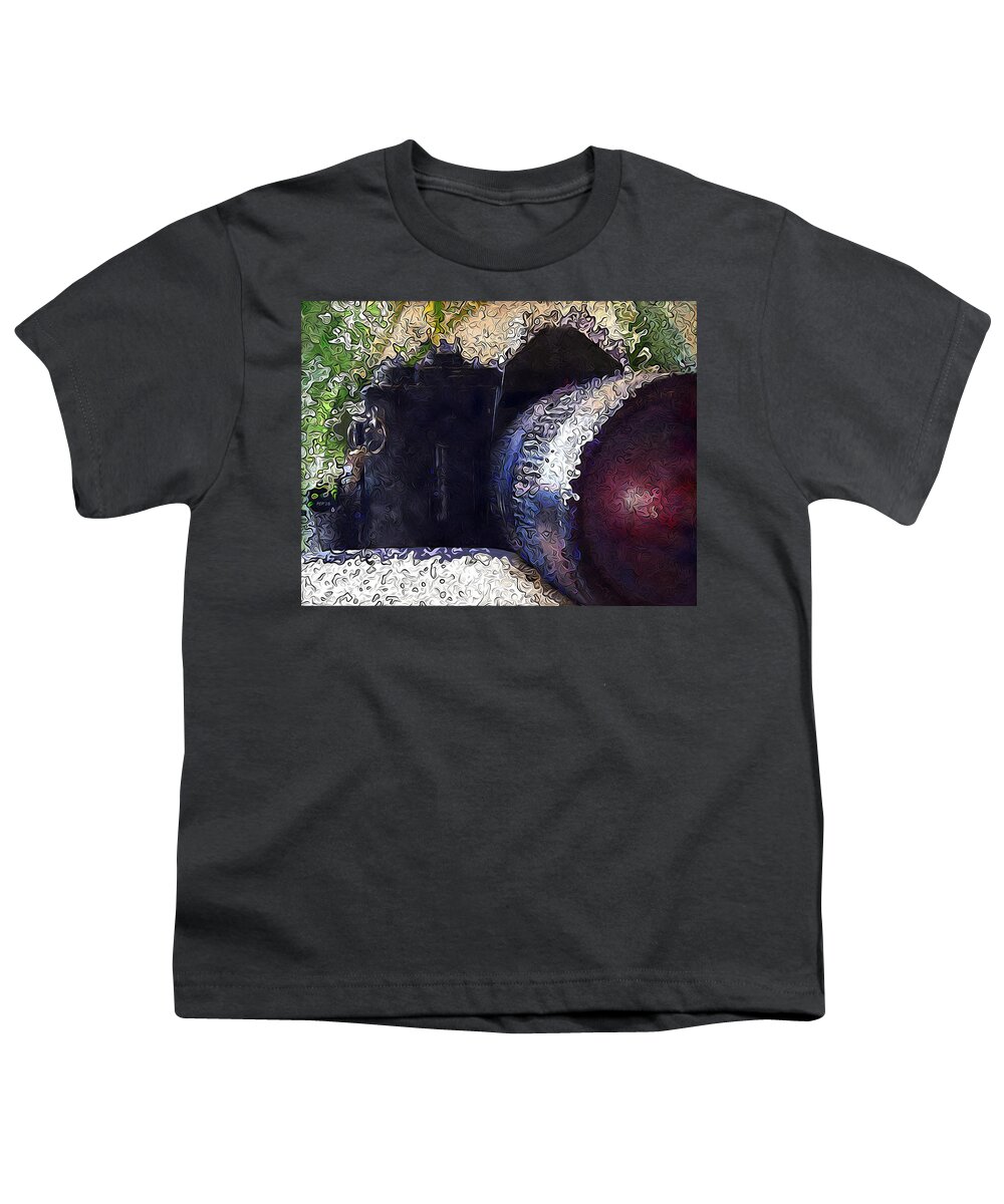 Camera Youth T-Shirt featuring the photograph Abstract Analog Camera by Phil Perkins