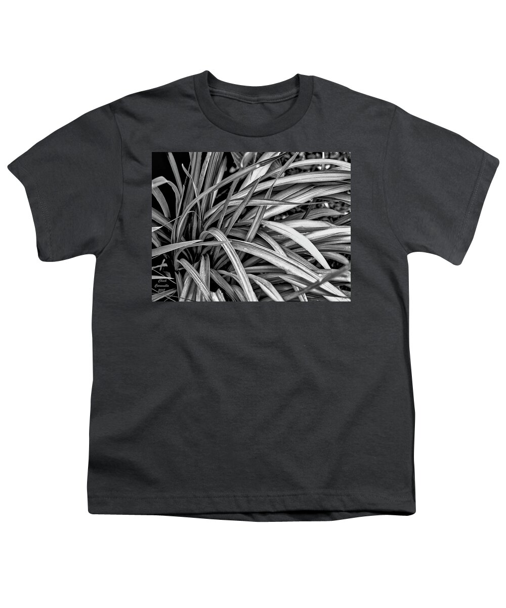 Fine Art Photography Youth T-Shirt featuring the photograph Abstract Of Leaves ... by Chuck Caramella
