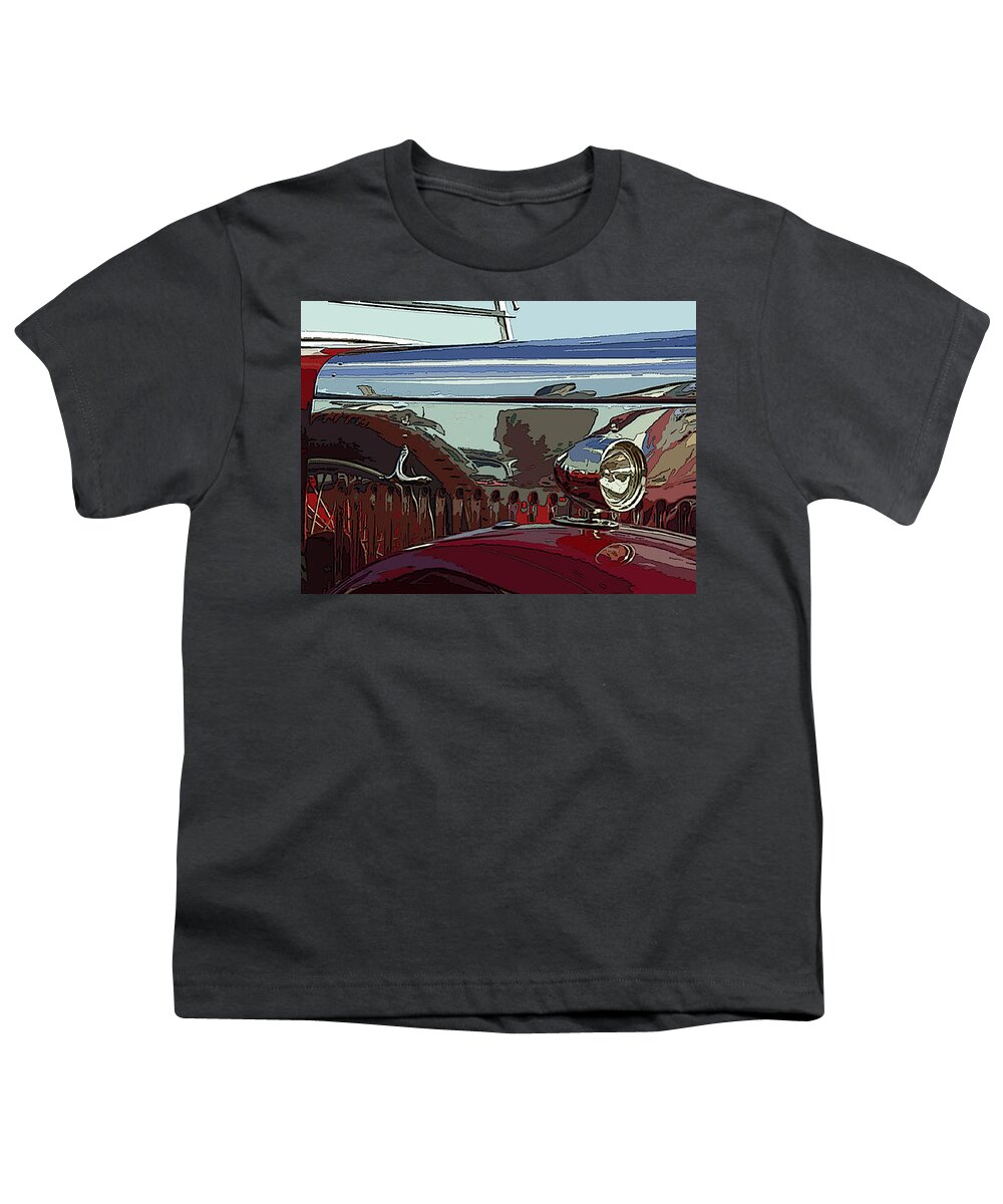 Auto Youth T-Shirt featuring the photograph AC Shiner by James Rentz