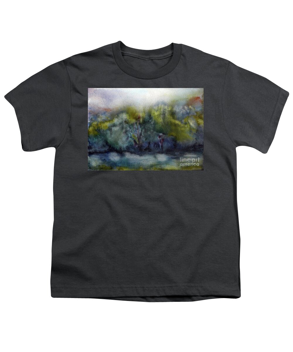 Winner Youth T-Shirt featuring the painting Ada River by Jasna Dragun
