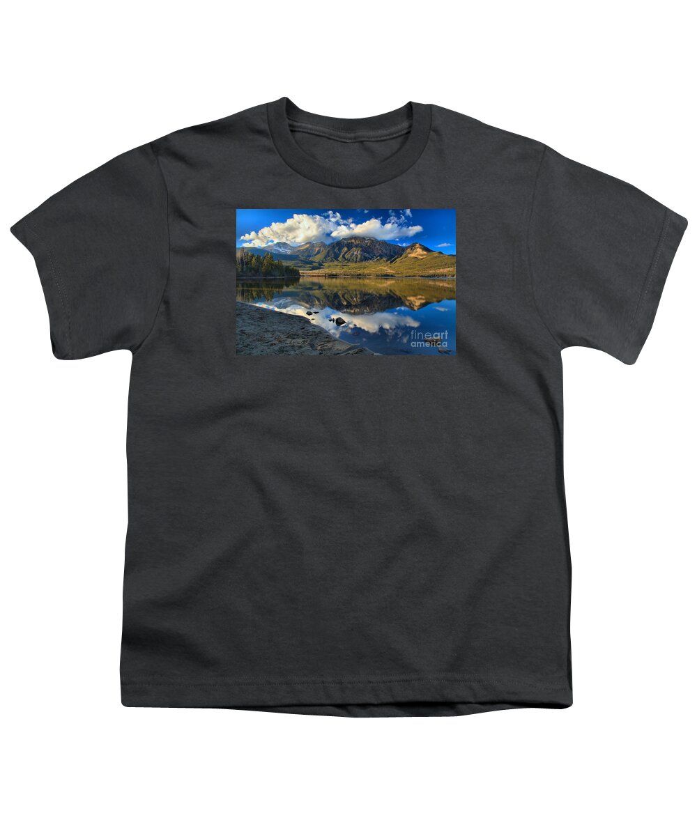 Pyramid Lake Youth T-Shirt featuring the photograph Afternoon Reflections At Pyramid Lake by Adam Jewell