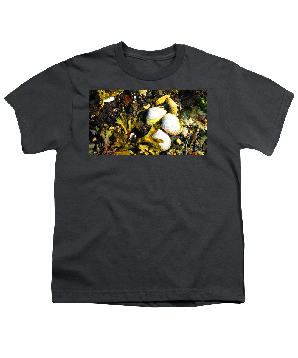 Ketchikan Youth T-Shirt featuring the photograph Alaska clams by Laurianna Taylor