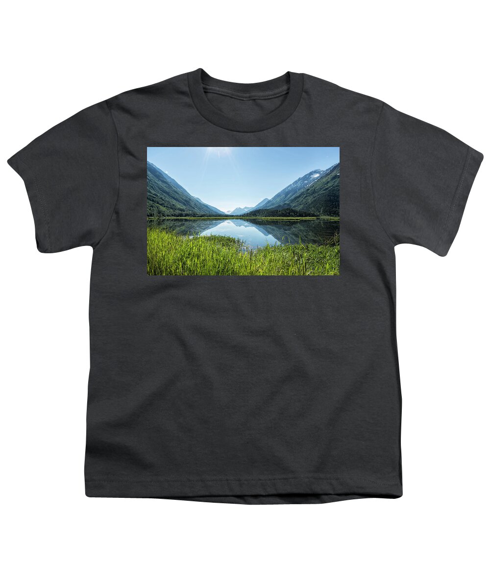 Tern Lake Youth T-Shirt featuring the photograph Alaska Summer Light on Tern Lake by Belinda Greb
