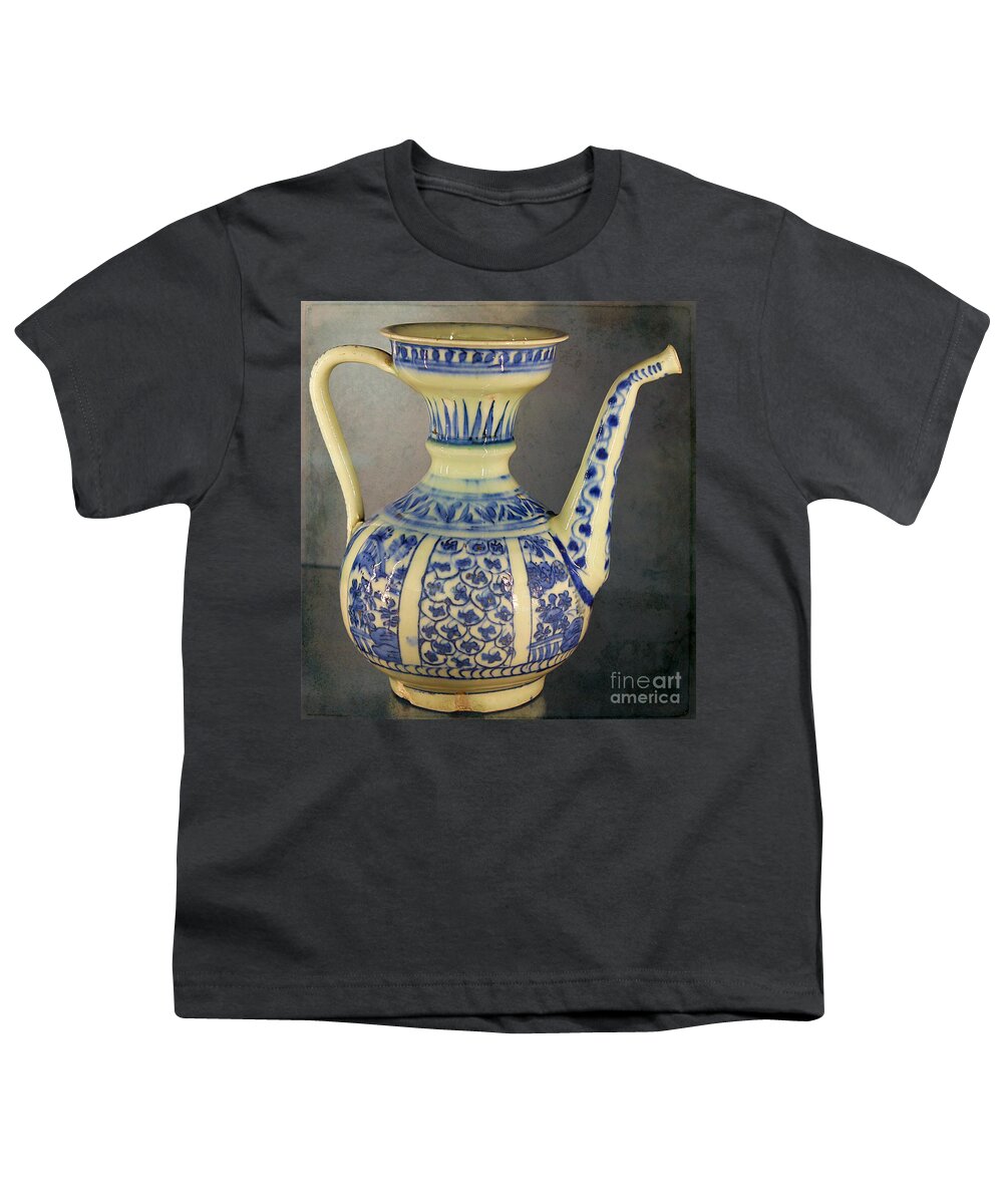 Museum Youth T-Shirt featuring the photograph Ancient Islamic Water Jug by Nina Silver