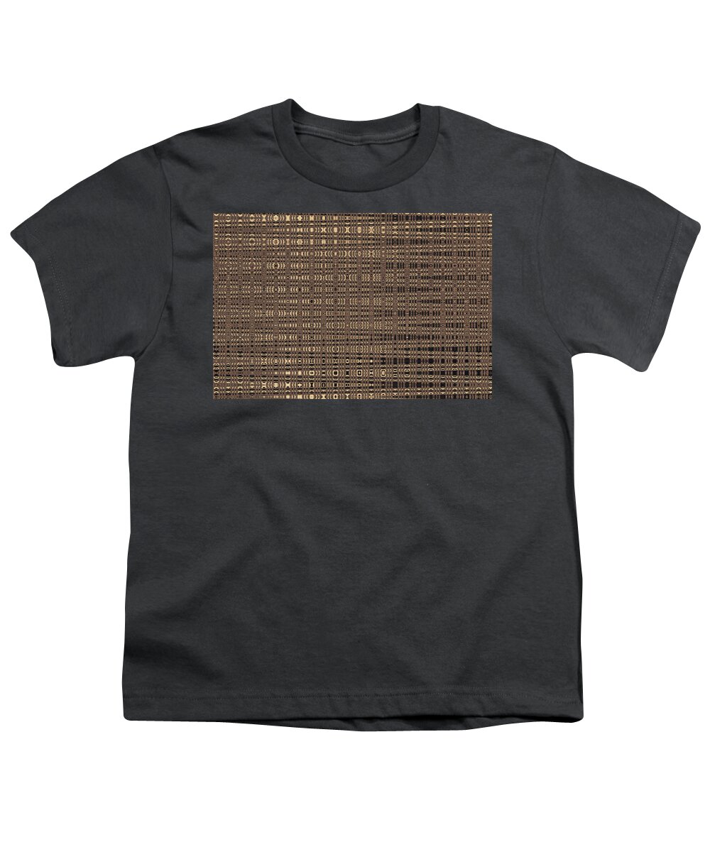 Ant Nest Abstract Fabric Design Youth T-Shirt featuring the digital art Ant Nest Abstract Fabric Design by Tom Janca