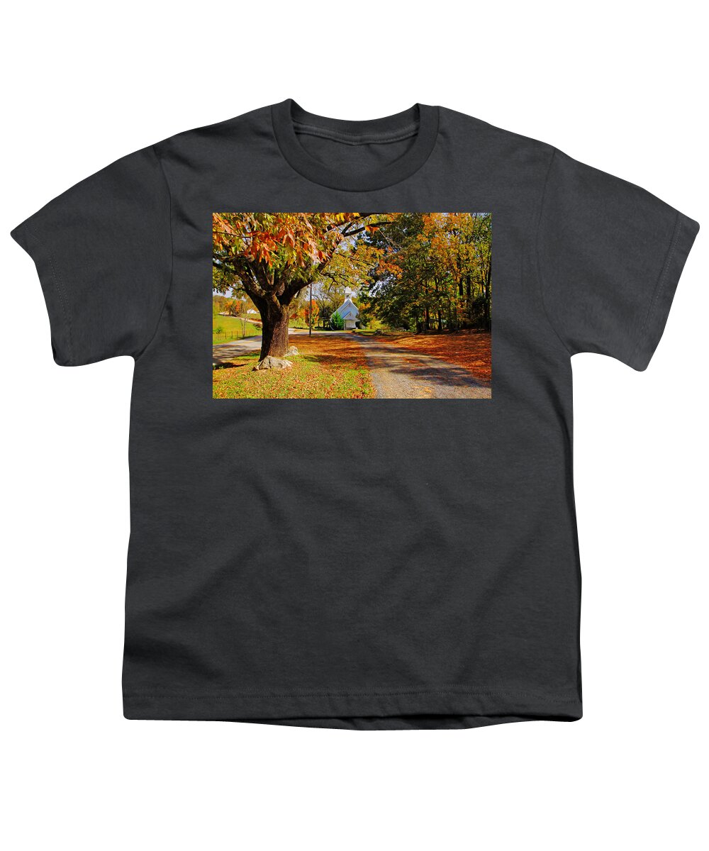 Appalachia Youth T-Shirt featuring the photograph Appalachian Faith by H H Photography of Florida by HH Photography of Florida