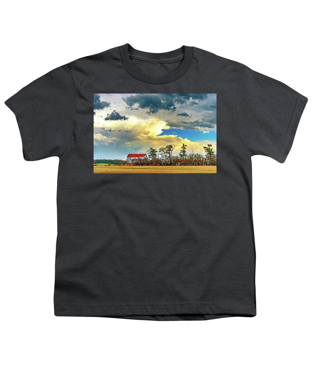Steve Harrington Youth T-Shirt featuring the photograph Approaching Spring Thunderstorm 4 by Steve Harrington