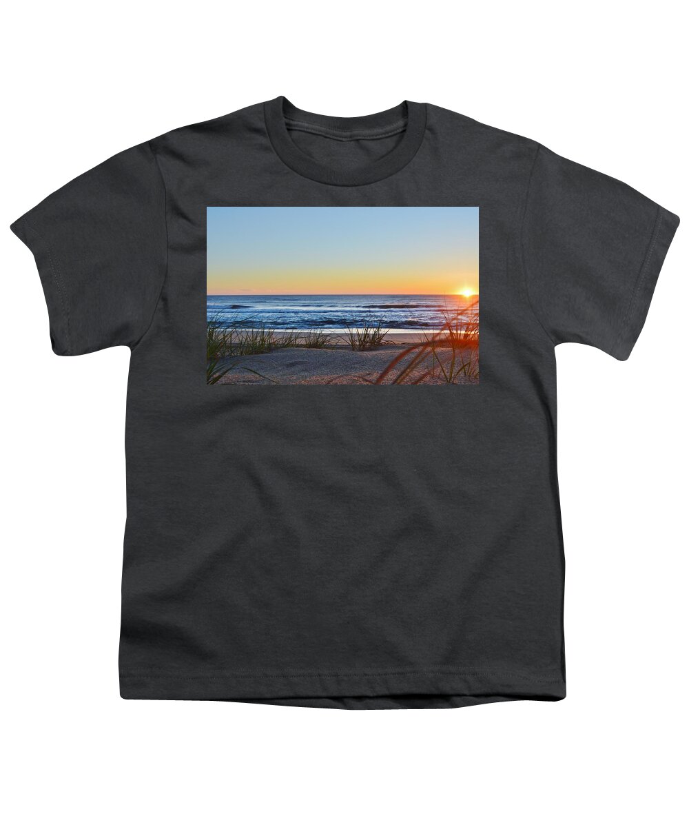 Obx Sunrise Youth T-Shirt featuring the photograph April 1, 2017 #1 by Barbara Ann Bell
