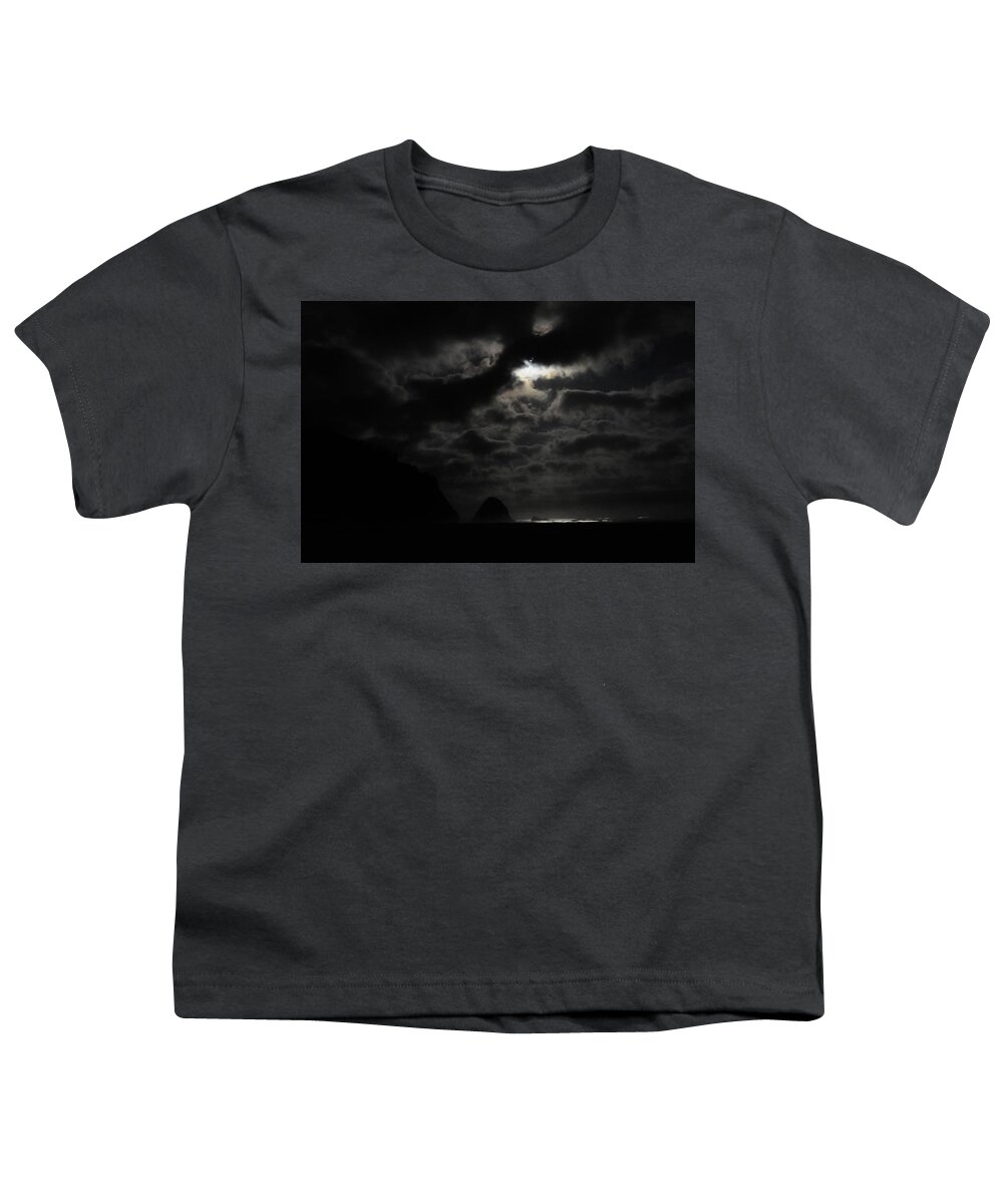 Tide Youth T-Shirt featuring the photograph Arch Cape Night by Pelo Blanco Photo