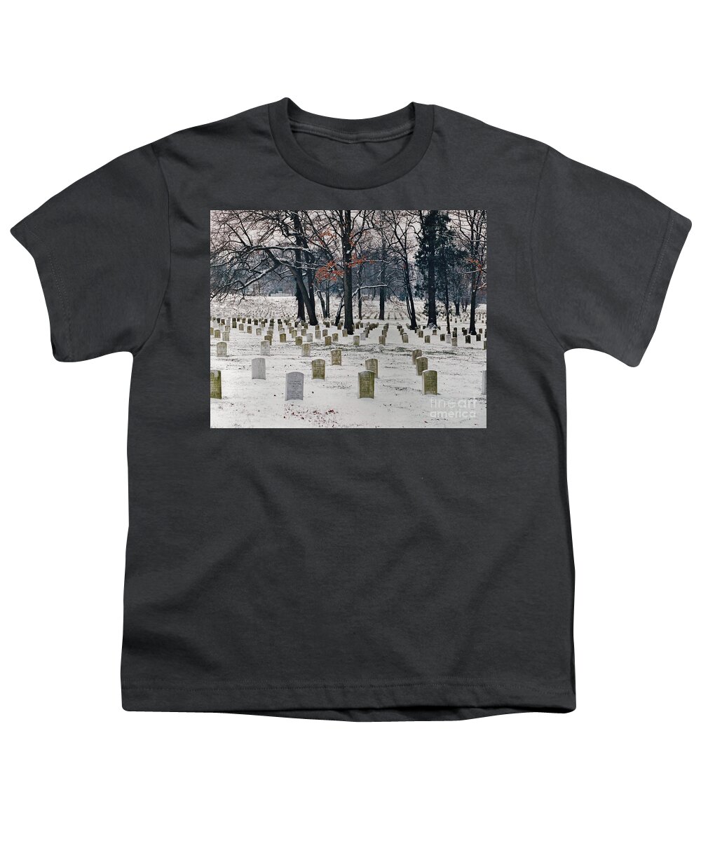 Arlington Youth T-Shirt featuring the photograph Arlington Winter Snow by D Hackett