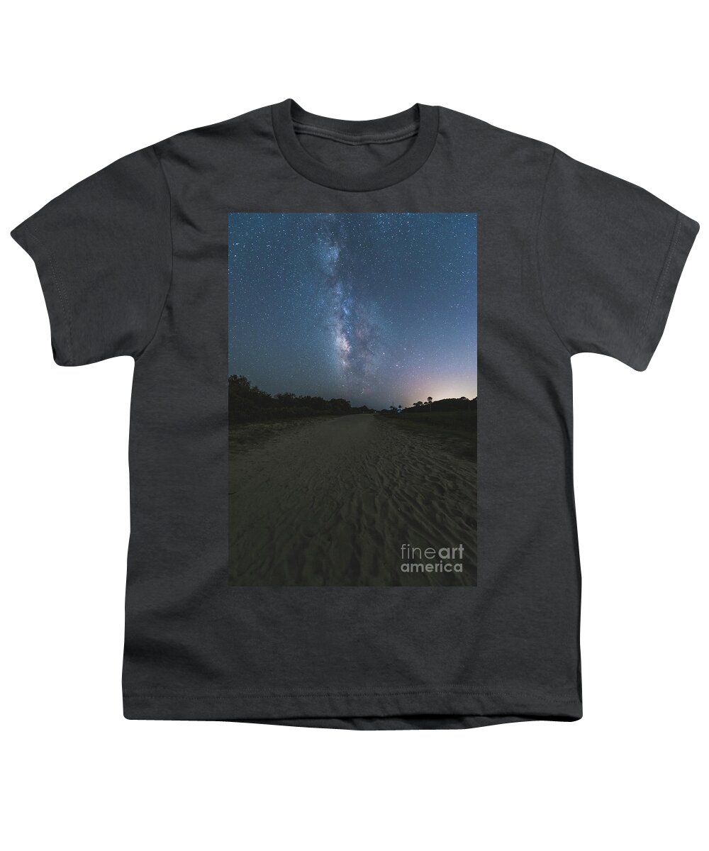 Milky Way Youth T-Shirt featuring the photograph Ashley Street Milky Way by Robert Loe