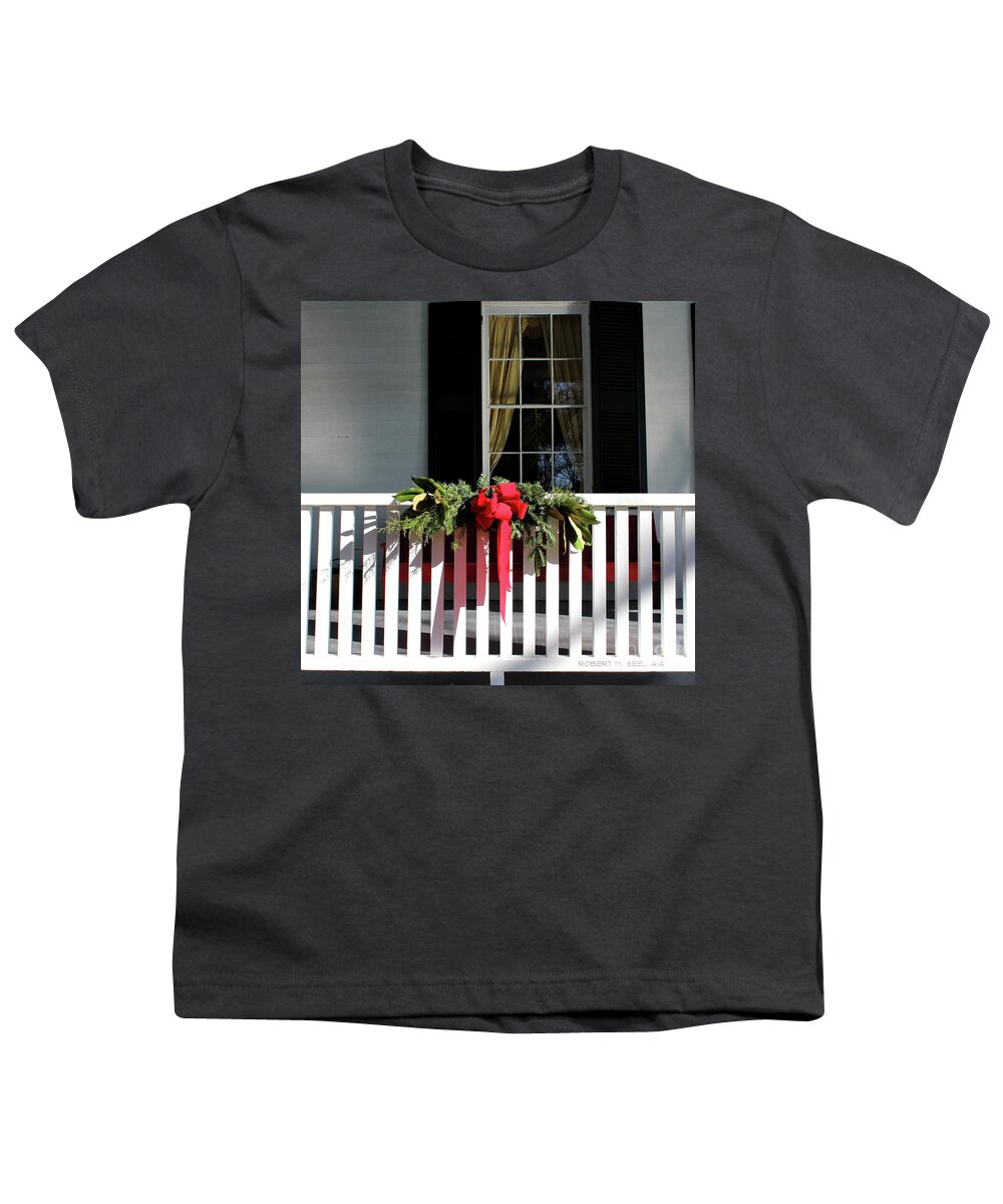 Seel Youth T-Shirt featuring the photograph Ashtabula Porch Green - Pendleton, S C by Robert M Seel