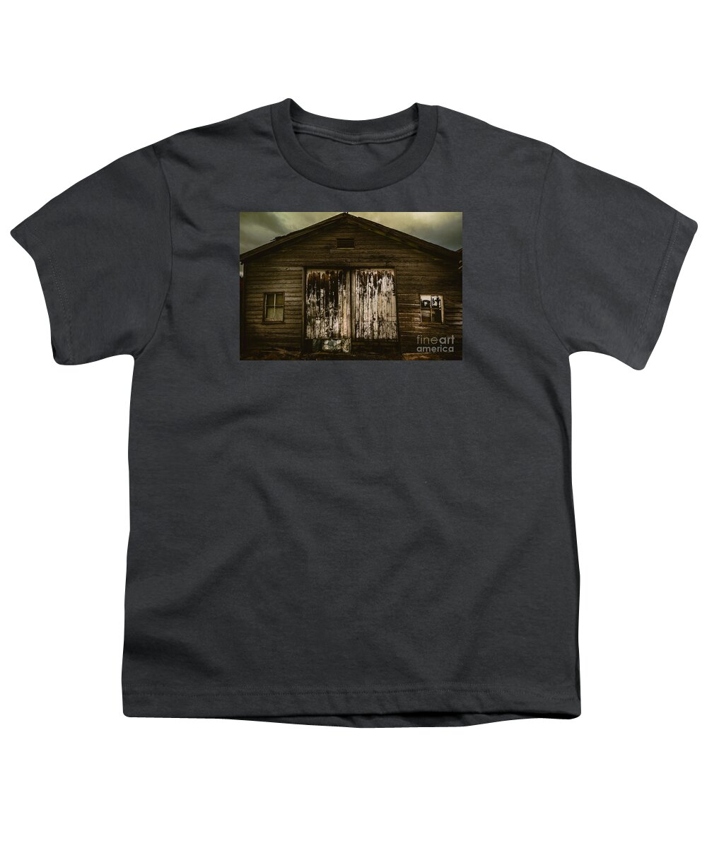 Barn Youth T-Shirt featuring the photograph Atmospheric farm scenes by Jorgo Photography