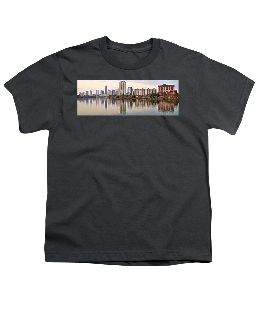 Austin Youth T-Shirt featuring the photograph Austin Elongated by Frozen in Time Fine Art Photography