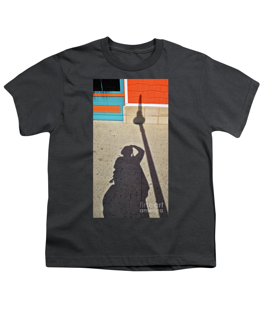 Photographer Youth T-Shirt featuring the photograph Autoportrait D'ombre by George D Gordon III