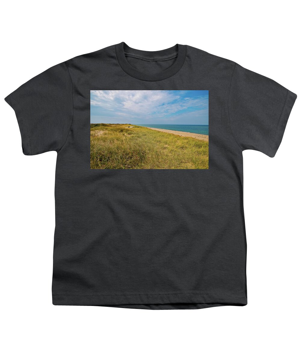 Cape Cod Youth T-Shirt featuring the photograph Autumn Ocean Vista by Marisa Geraghty Photography