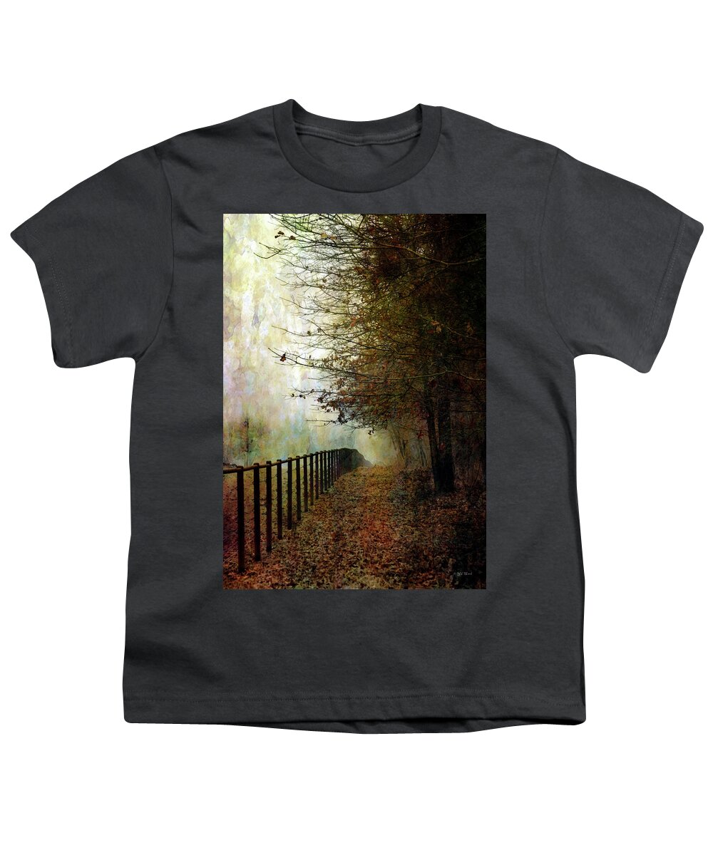 Autumns Path Youth T-Shirt featuring the photograph Autumns Path 7864 IDP_2 by Steven Ward