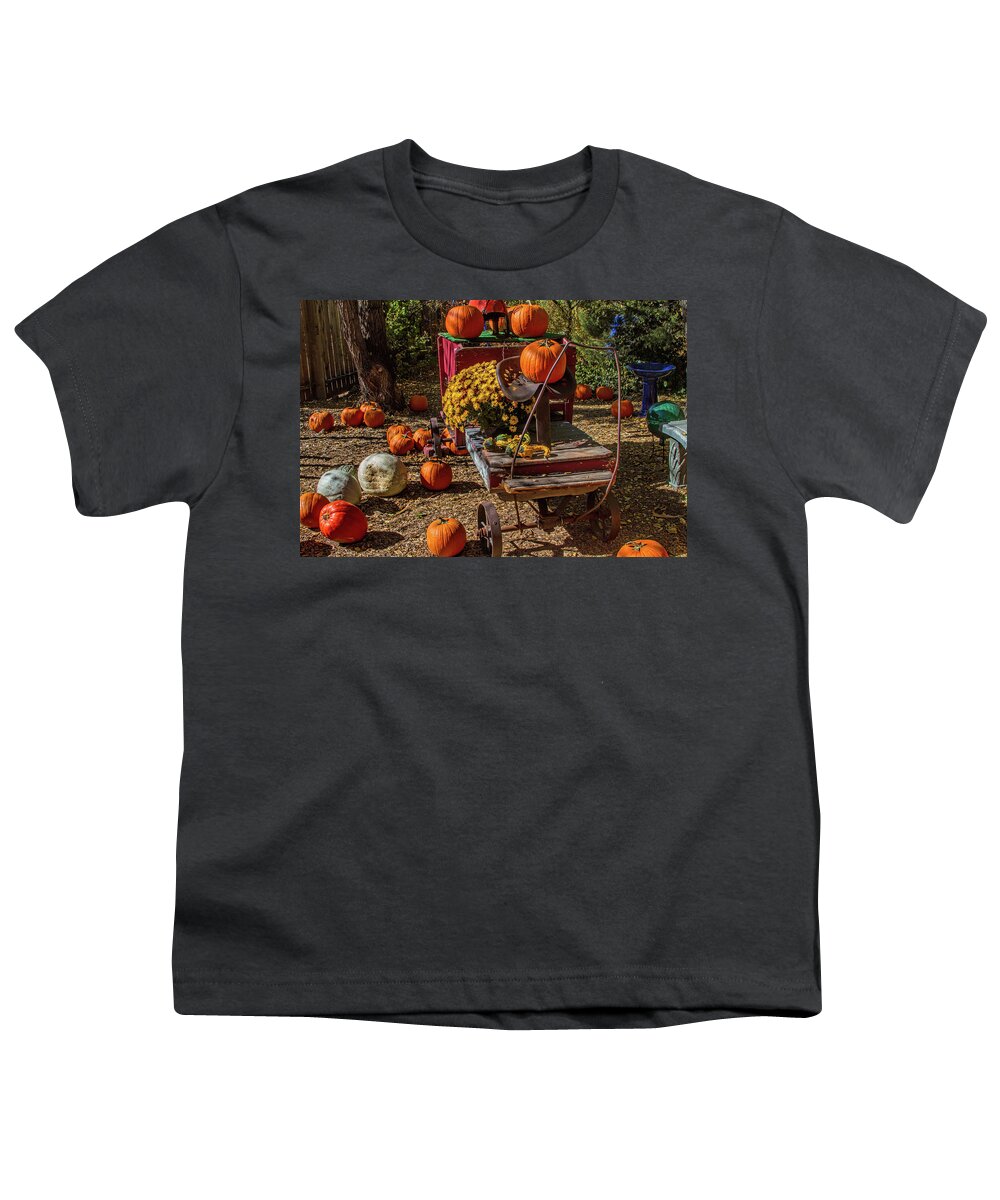 Fall Youth T-Shirt featuring the photograph Autumn's Trolley by Alana Thrower