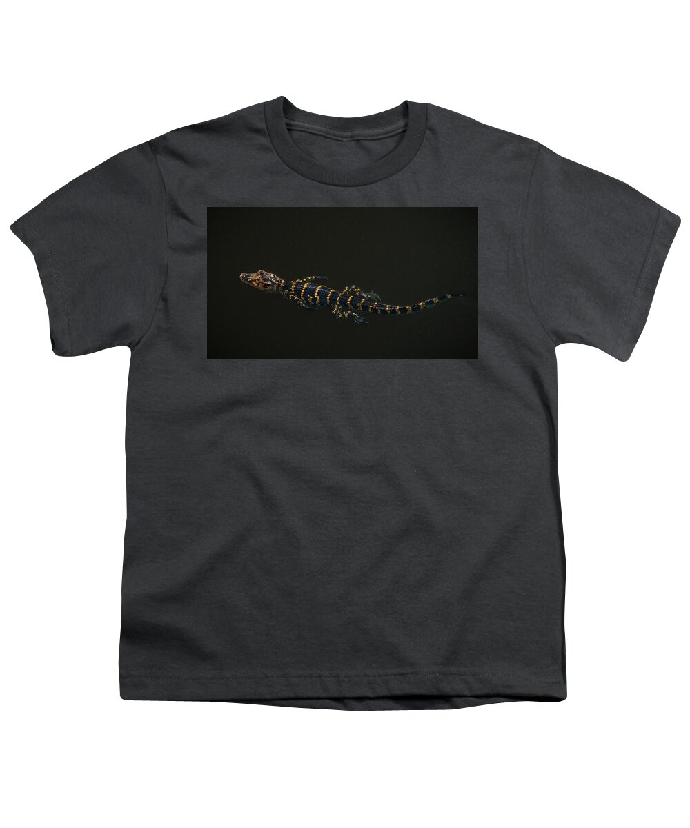 Florida Youth T-Shirt featuring the photograph Baby Alligator Delray Beach Florida by Lawrence S Richardson Jr