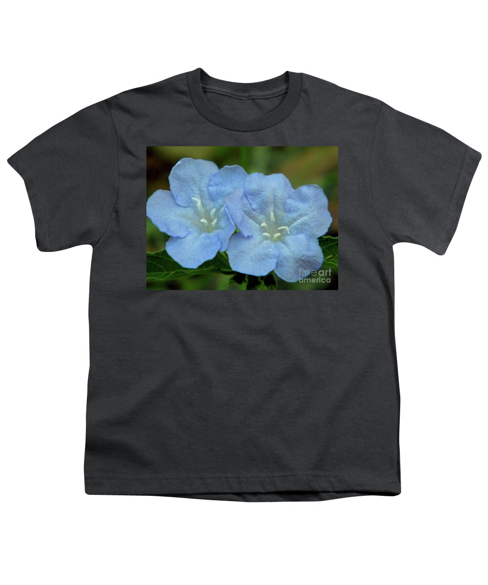 Wild Petunia Youth T-Shirt featuring the photograph Baby Blues by D Hackett