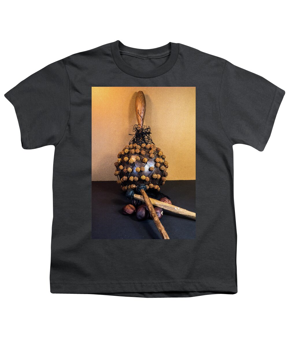 Shekere Youth T-Shirt featuring the photograph Bali Musical Instrument by Douglas Barnett