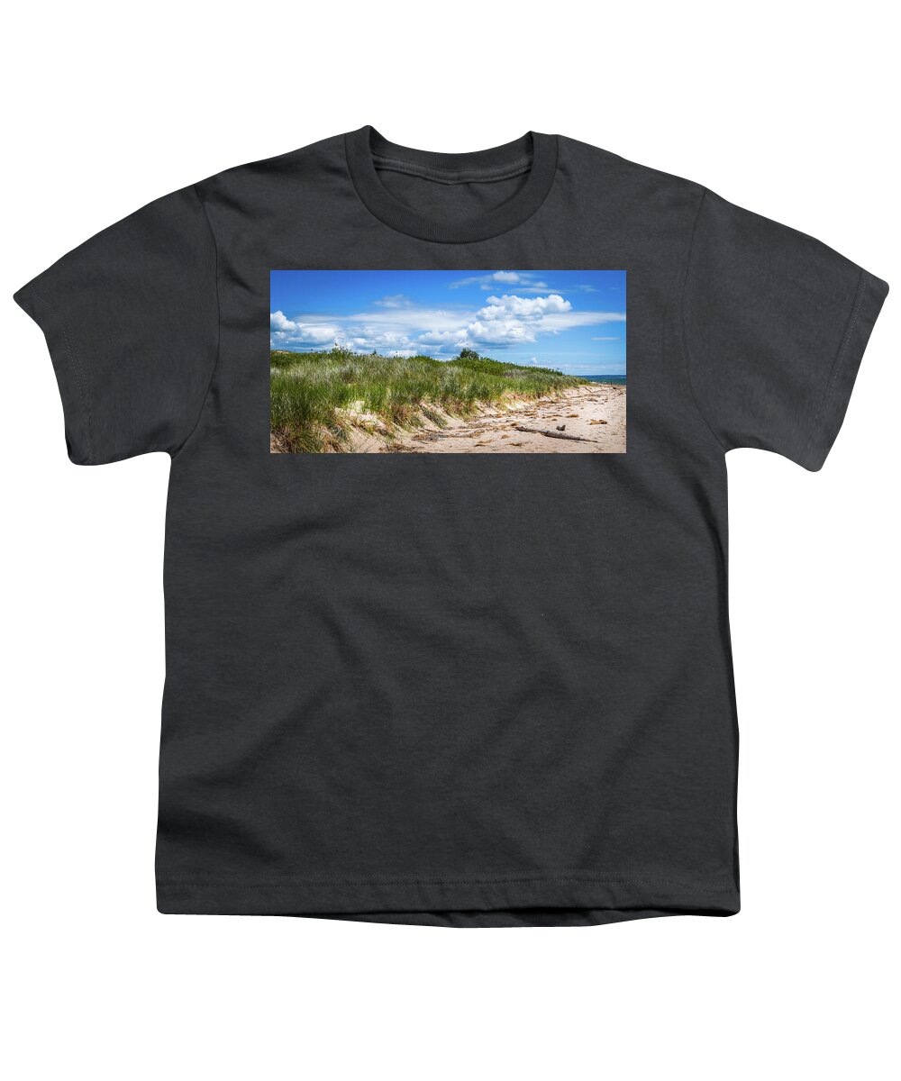 Landscape Youth T-Shirt featuring the photograph Beach by Lester Plank