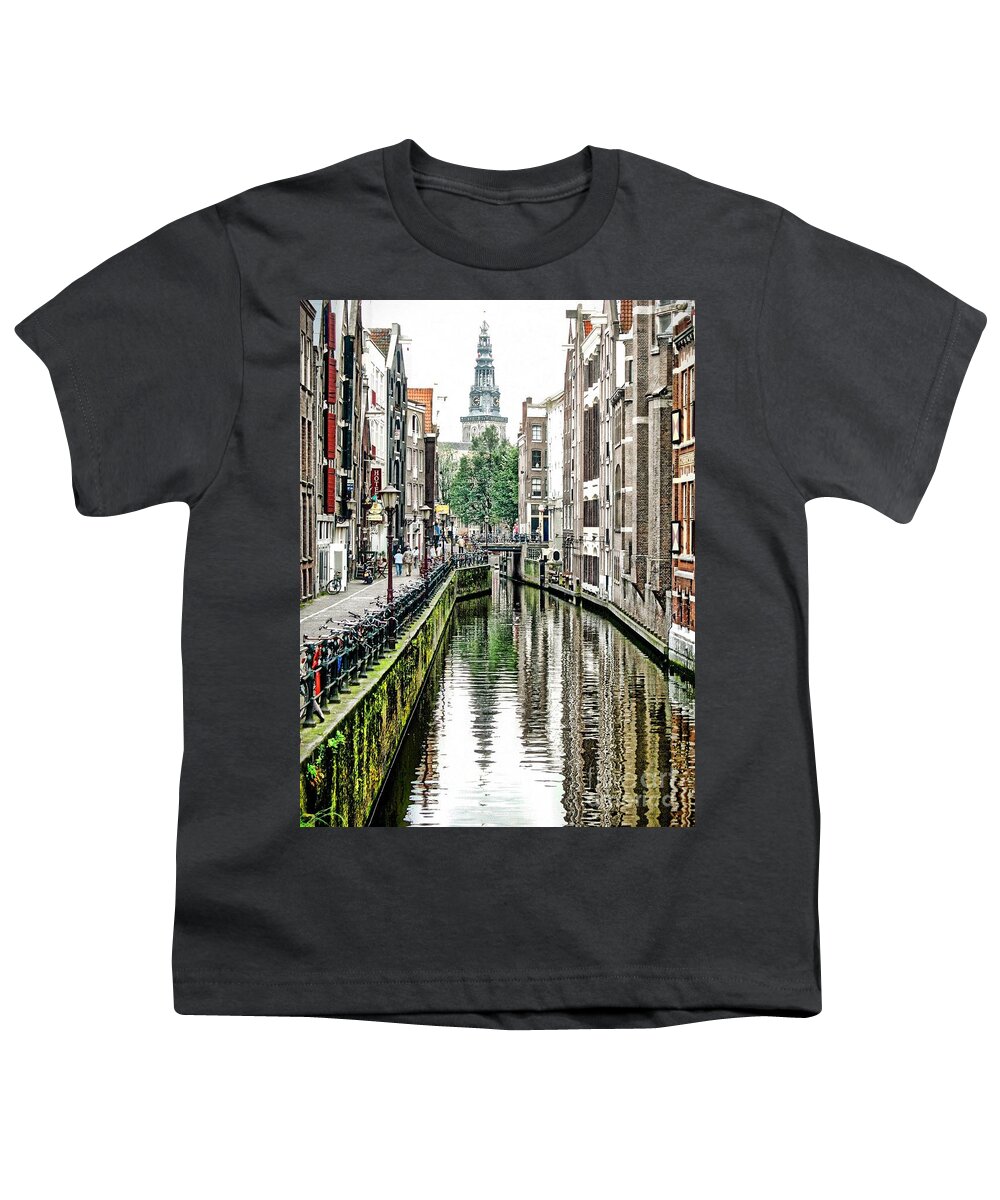 Amsterdam Youth T-Shirt featuring the photograph Beautiful Amsterdam by Phyllis Kaltenbach