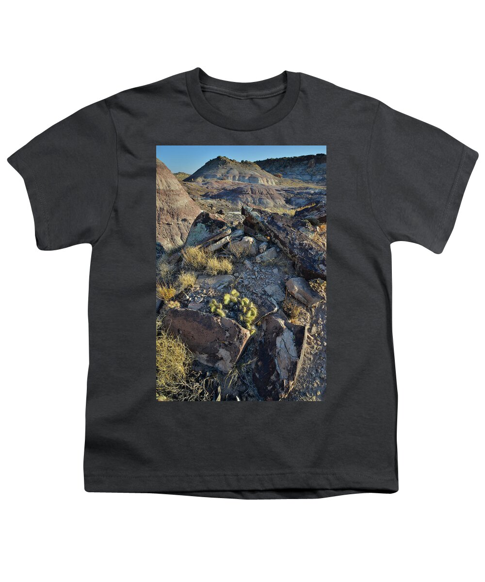 Redlands Mesa Youth T-Shirt featuring the photograph Bentonite Dunes of Redlands Mesa by Ray Mathis