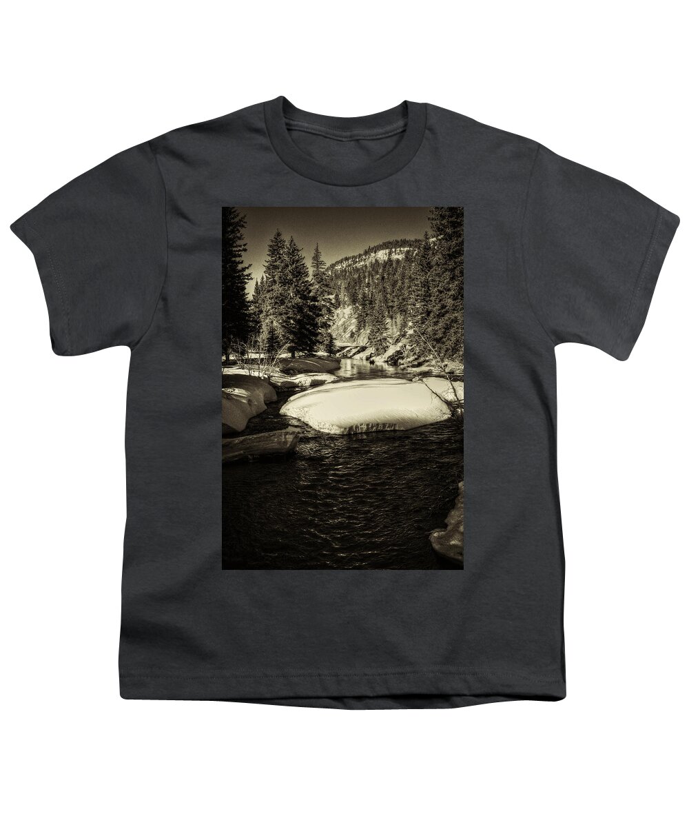 Colorado Youth T-Shirt featuring the photograph Big Thompson River Spring by Roger Passman