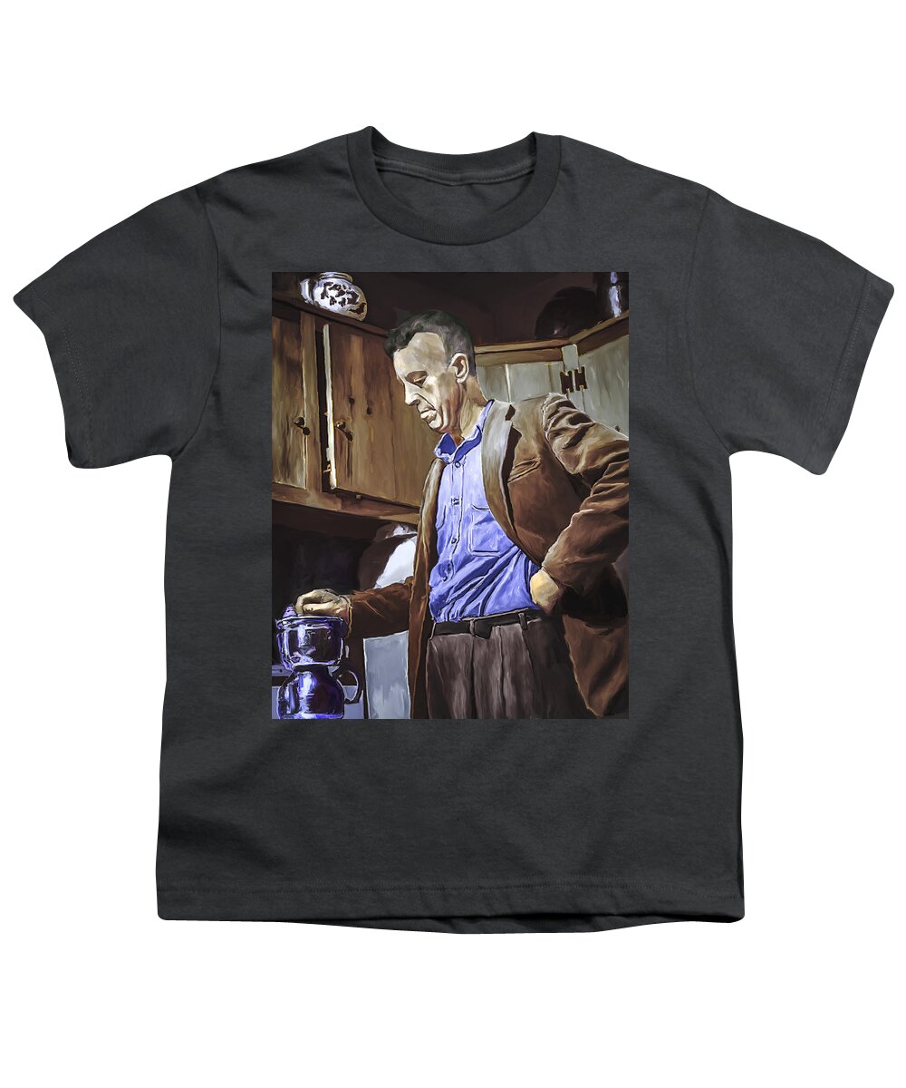 Painting Youth T-Shirt featuring the painting Bill Wilson by Rick Mosher
