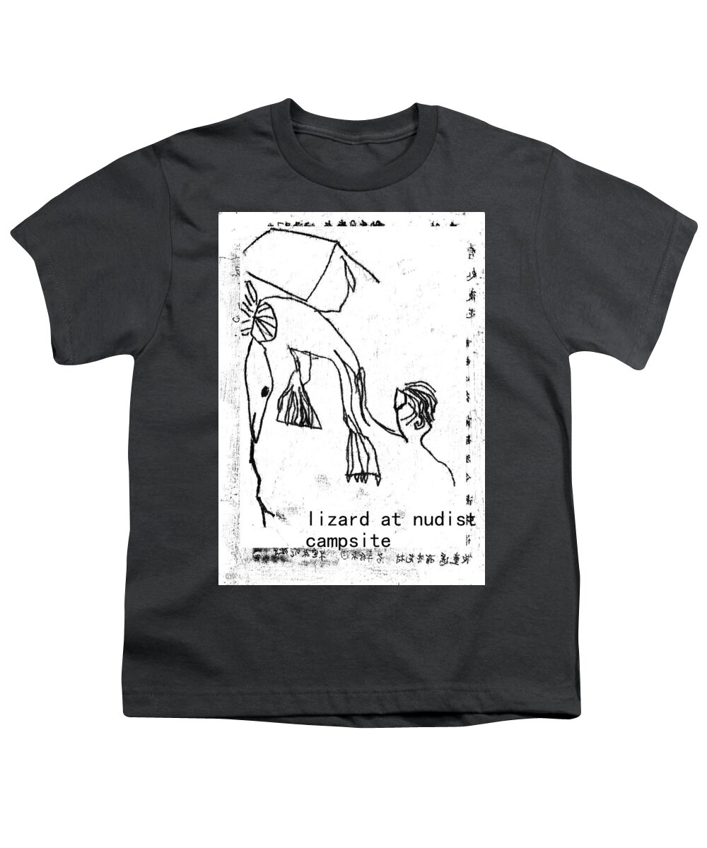 Black Youth T-Shirt featuring the drawing Black Ivory Issue 1 page 21 by Edgeworth Johnstone