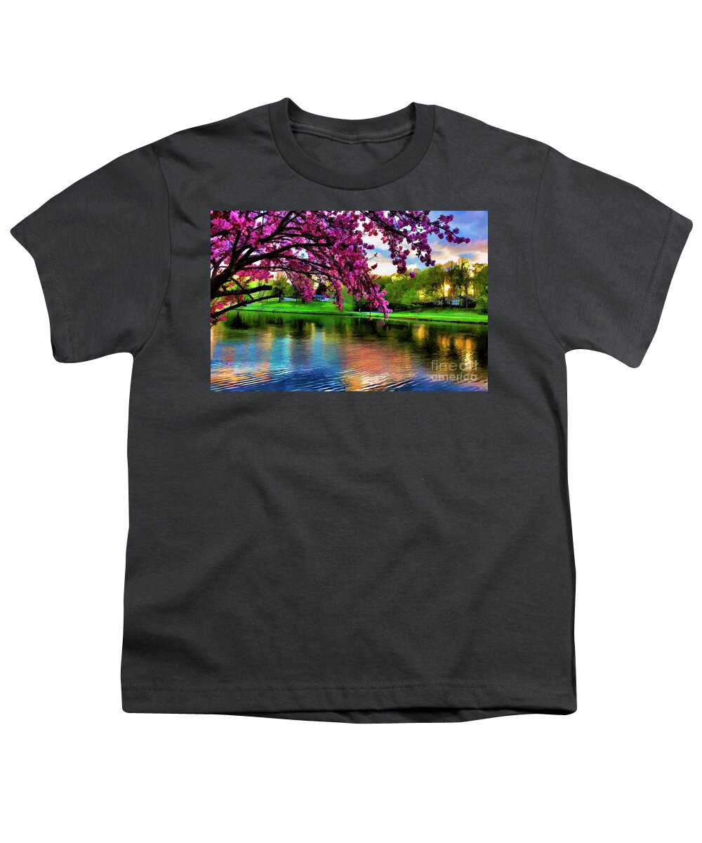 Landscape Youth T-Shirt featuring the photograph Beautiful Blossoms Landscape Tennessee USA by Chuck Kuhn