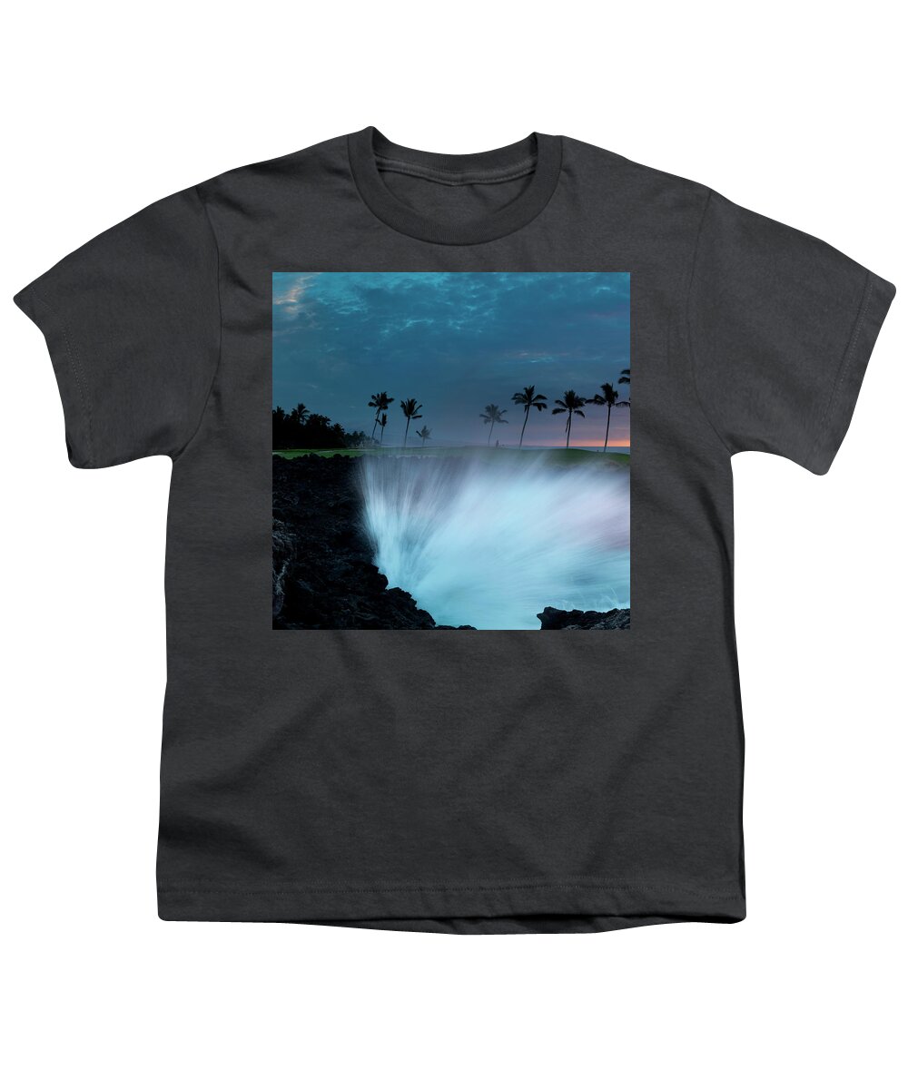 Sea Youth T-Shirt featuring the photograph Blue Mana 1 of 3 - 1-3 ratio Triptych by Sean Davey