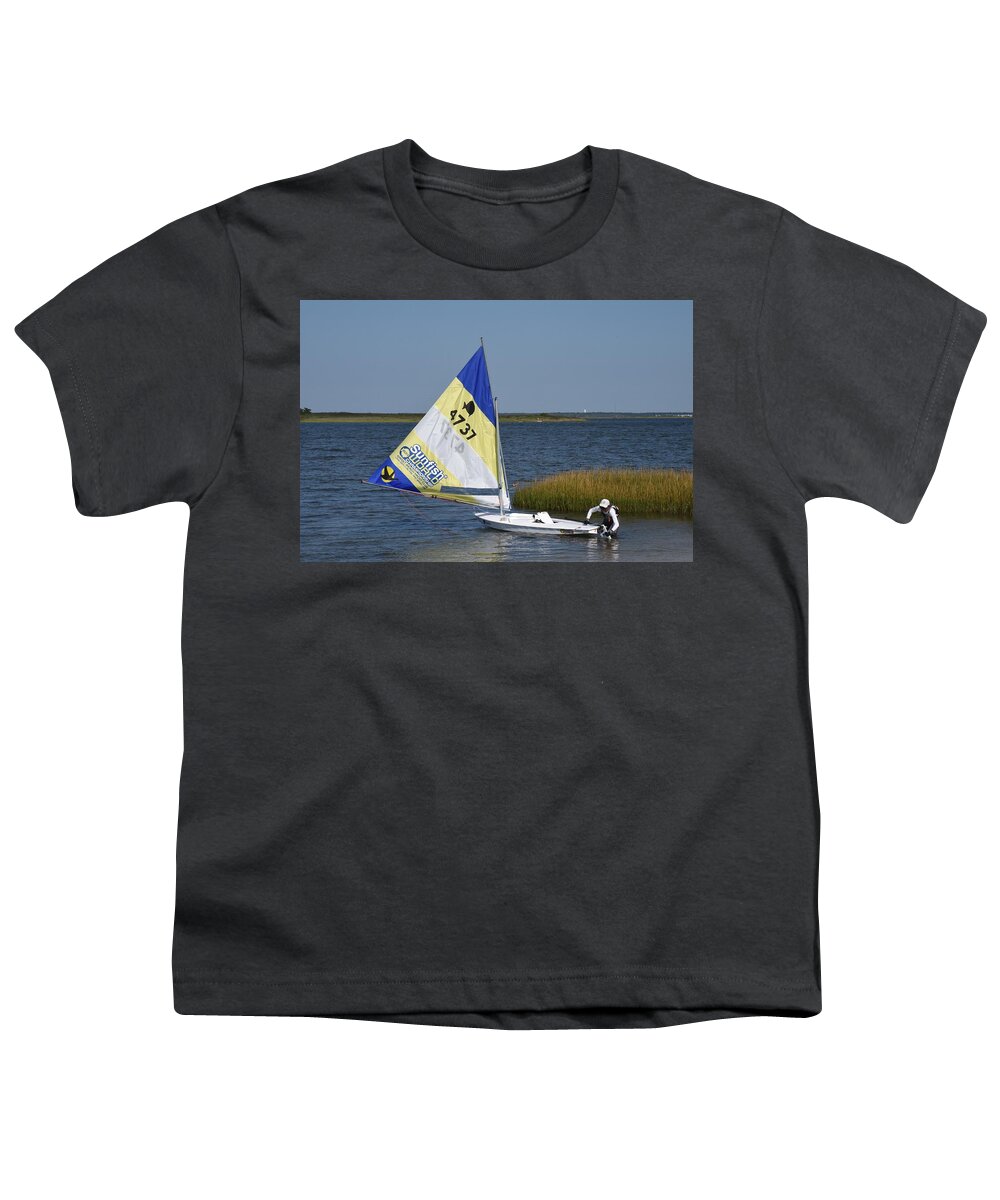 Boats Youth T-Shirt featuring the photograph Boats 170 by Joyce StJames