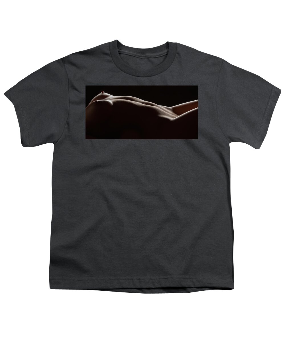 Silhouette Youth T-Shirt featuring the photograph Bodyscape 254 by Michael Fryd