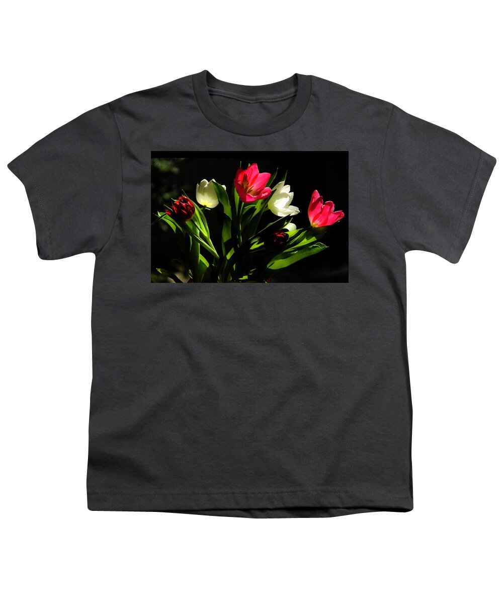 Tulips Youth T-Shirt featuring the photograph Bouquet of Tulips by Wolfgang Stocker