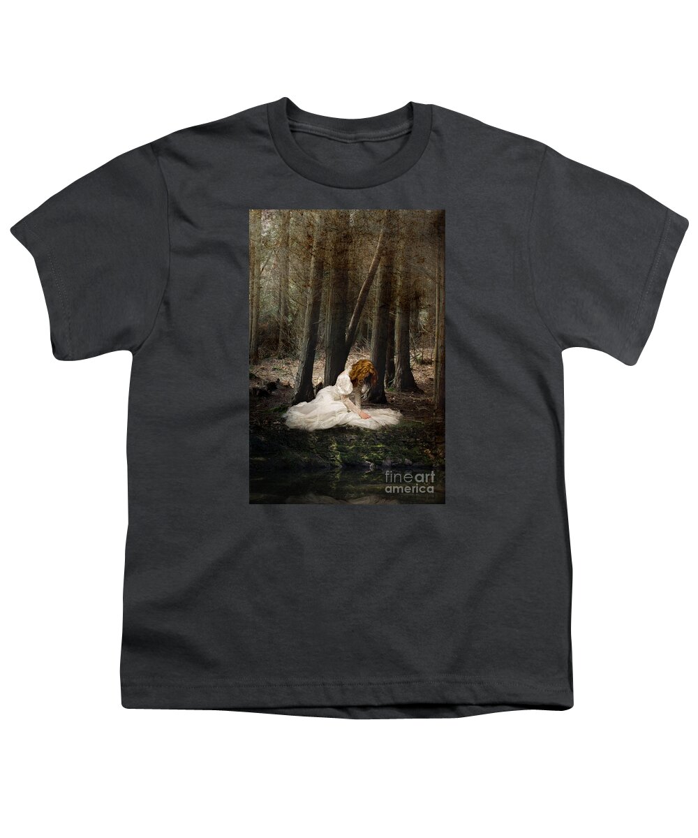 Beauty Youth T-Shirt featuring the photograph Bride in the woods by Clayton Bastiani