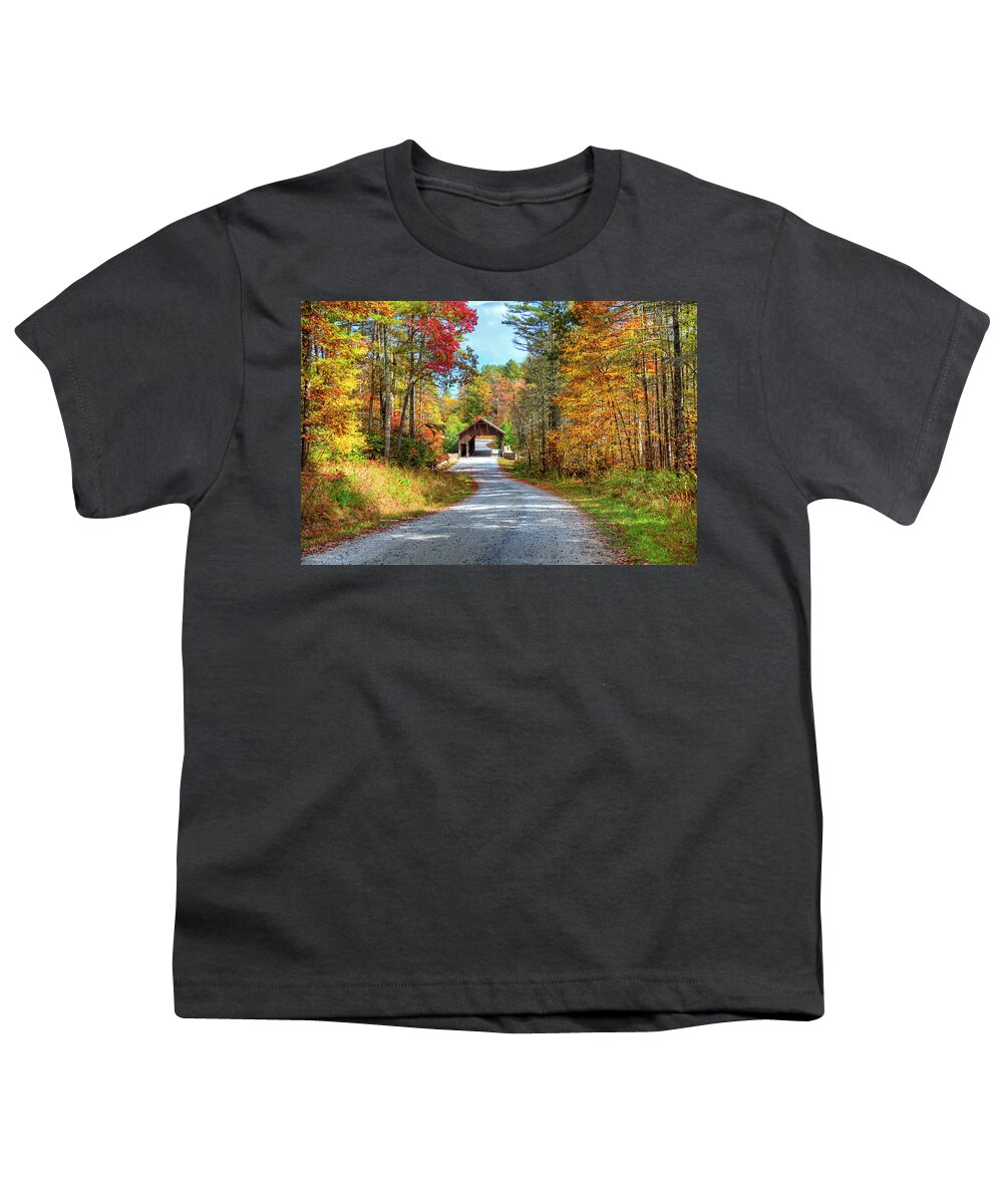 Fall Youth T-Shirt featuring the photograph Bridge to Fall by Dale R Carlson